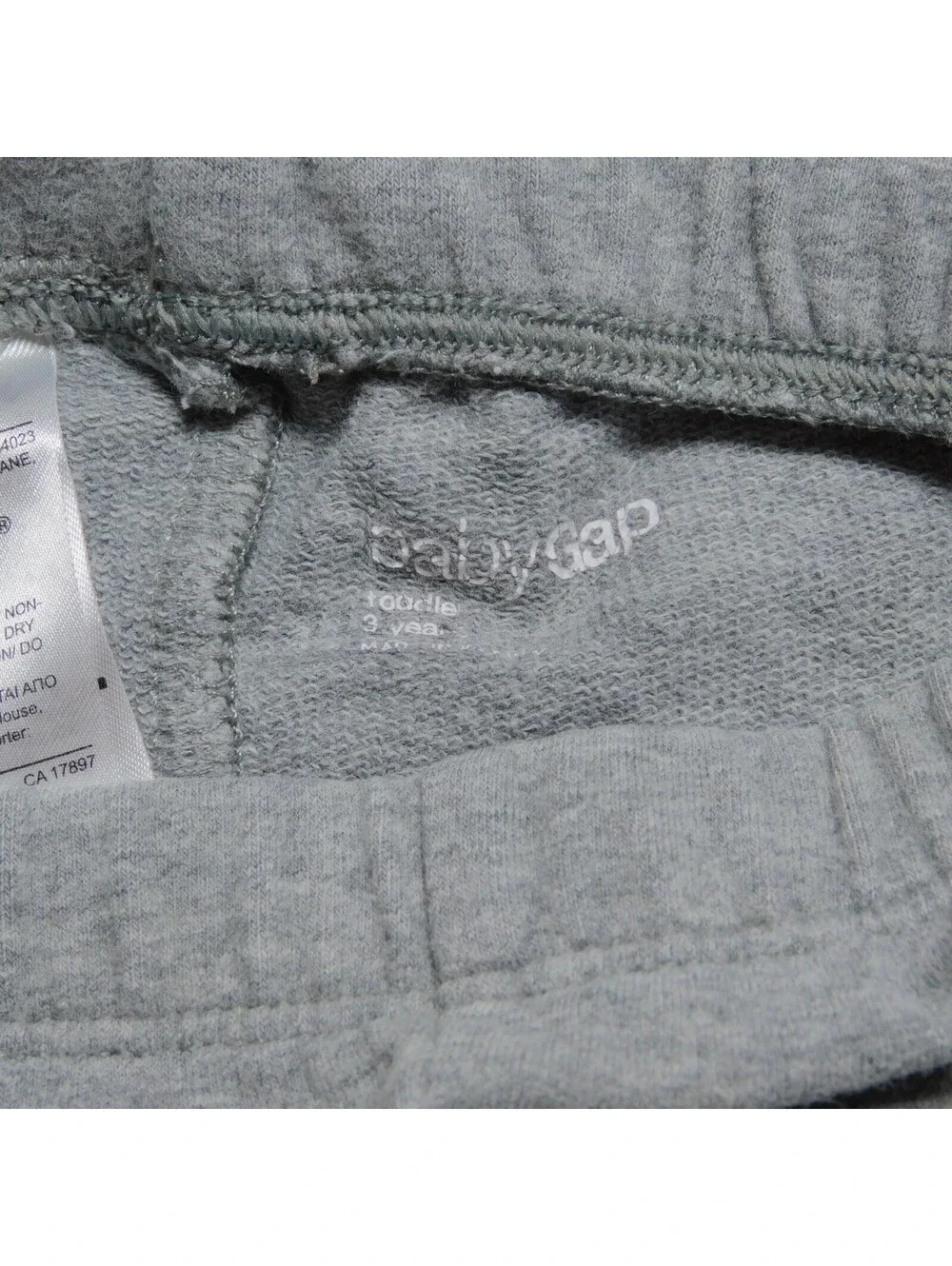 : Gap Toddler Girls Gray Leggings with Silver Side Stripe Size 3 Years